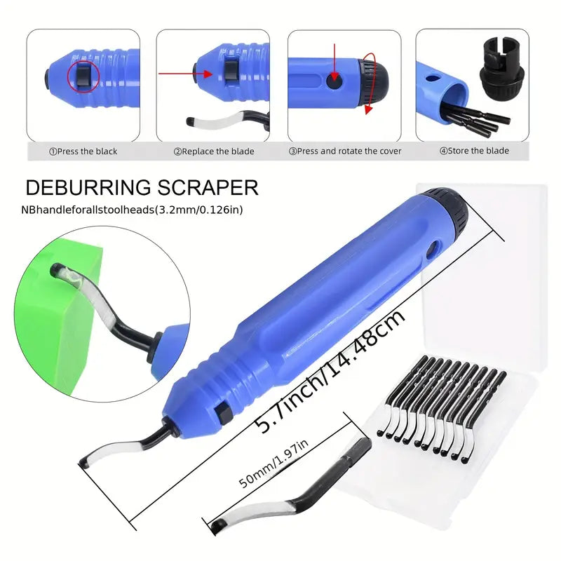 Deburring Tool Kit Engraving Knife Carving Tool DIY 3D Printer Accessories 3D Model File Cutter Scraper Material Removal Tools
