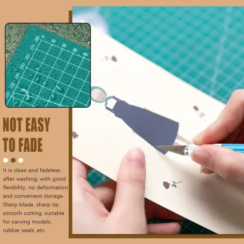 Durable A3 Cutting Mat 0.9mm Thick - Perfect for Sewing, Paper Crafts & Art Projects - Ideal Office & School Supply for Crafters & Hobbyists
