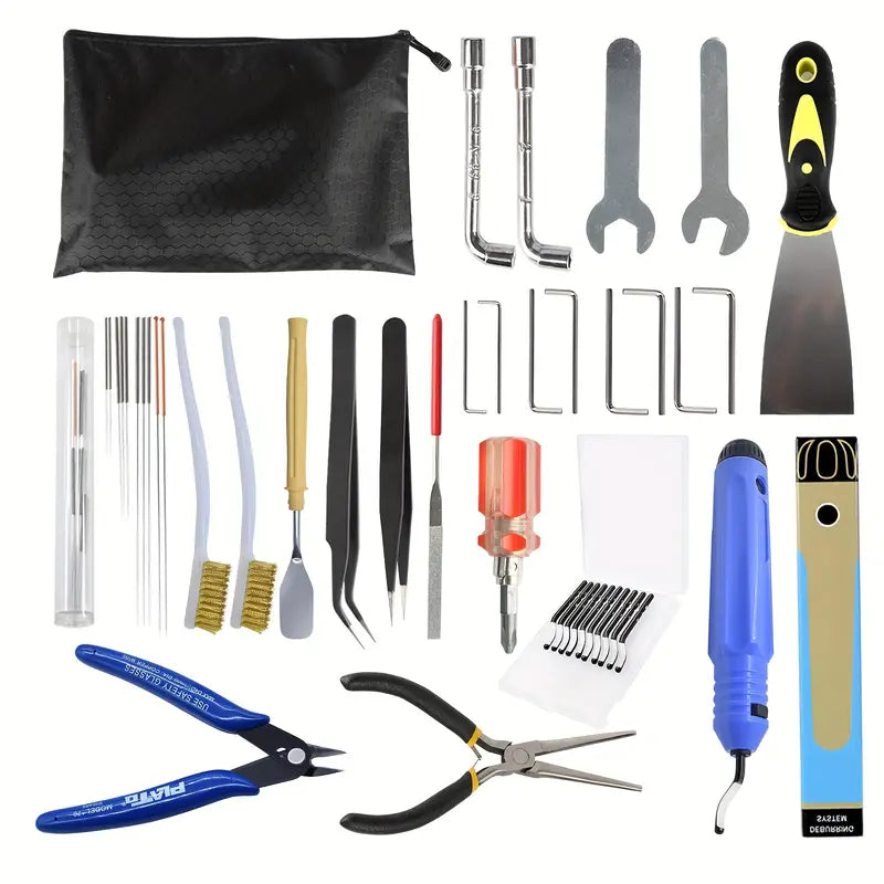 Deburring Tool Kit Engraving Knife Carving Tool DIY 3D Printer Accessories 3D Model File Cutter Scraper Material Removal Tools