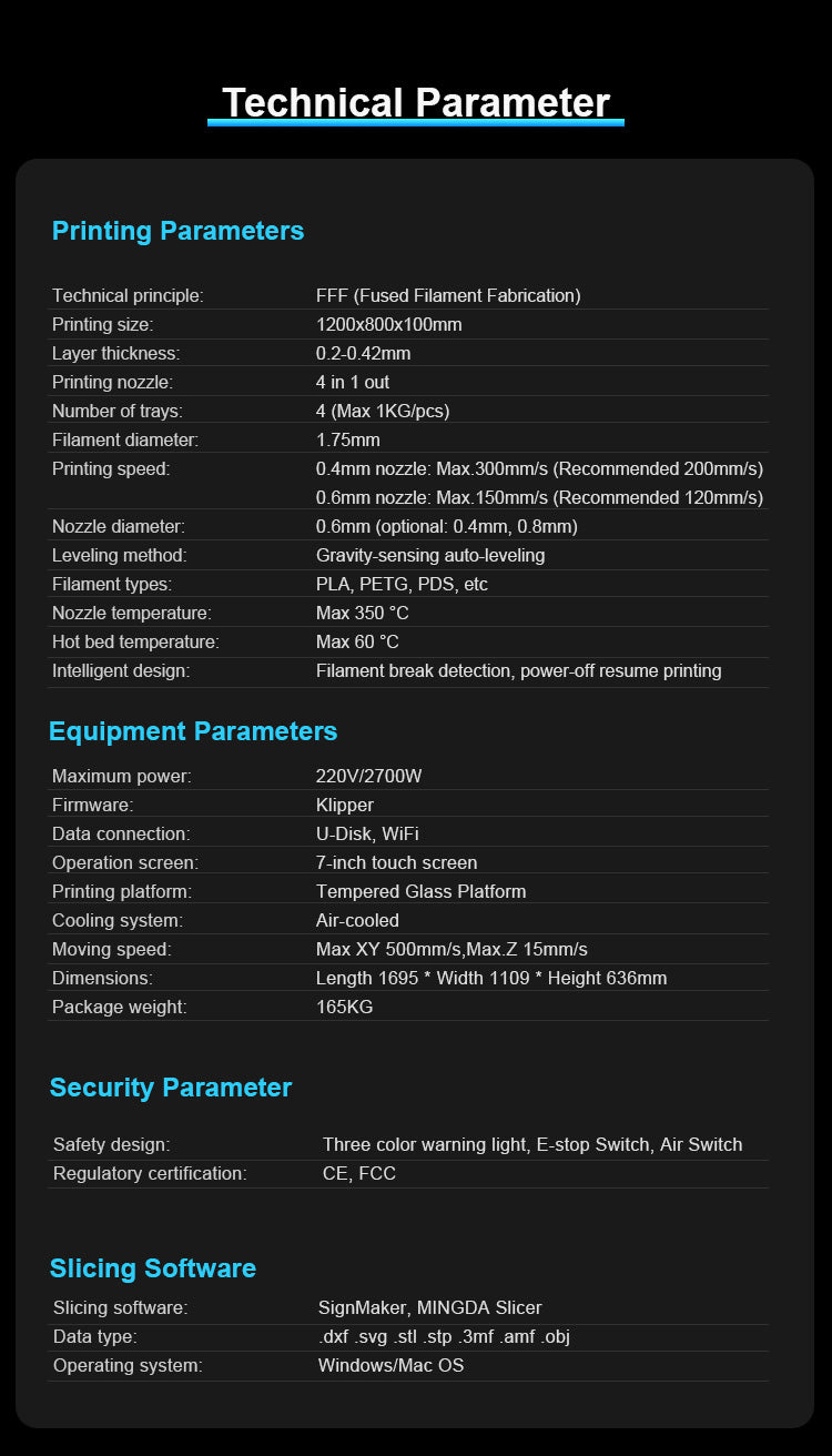 Mingda AD-F4 Pro - FDM 3D Large Printer