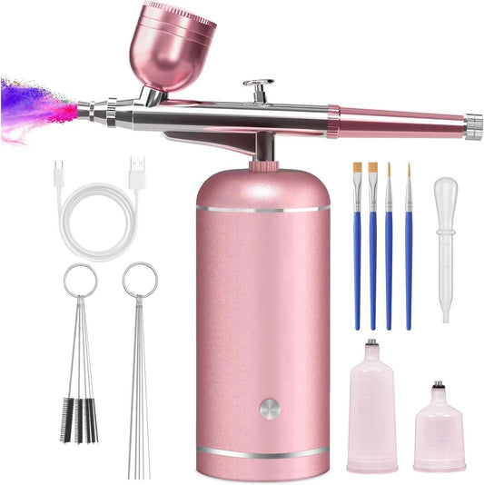 Airbrush Kit with Compressor - 48PSI High-Pressure