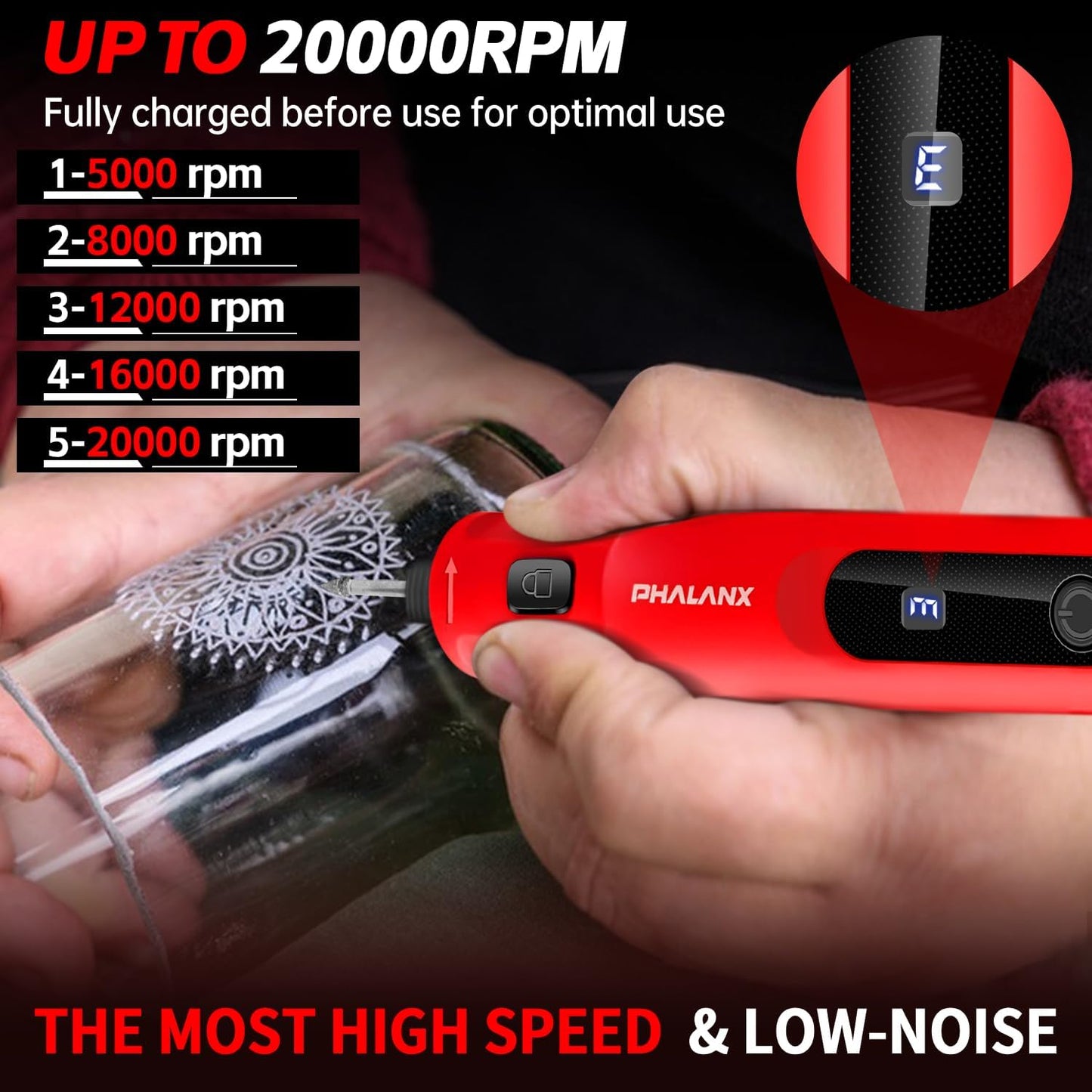 Cordless Rotary Tool, 5-Speed