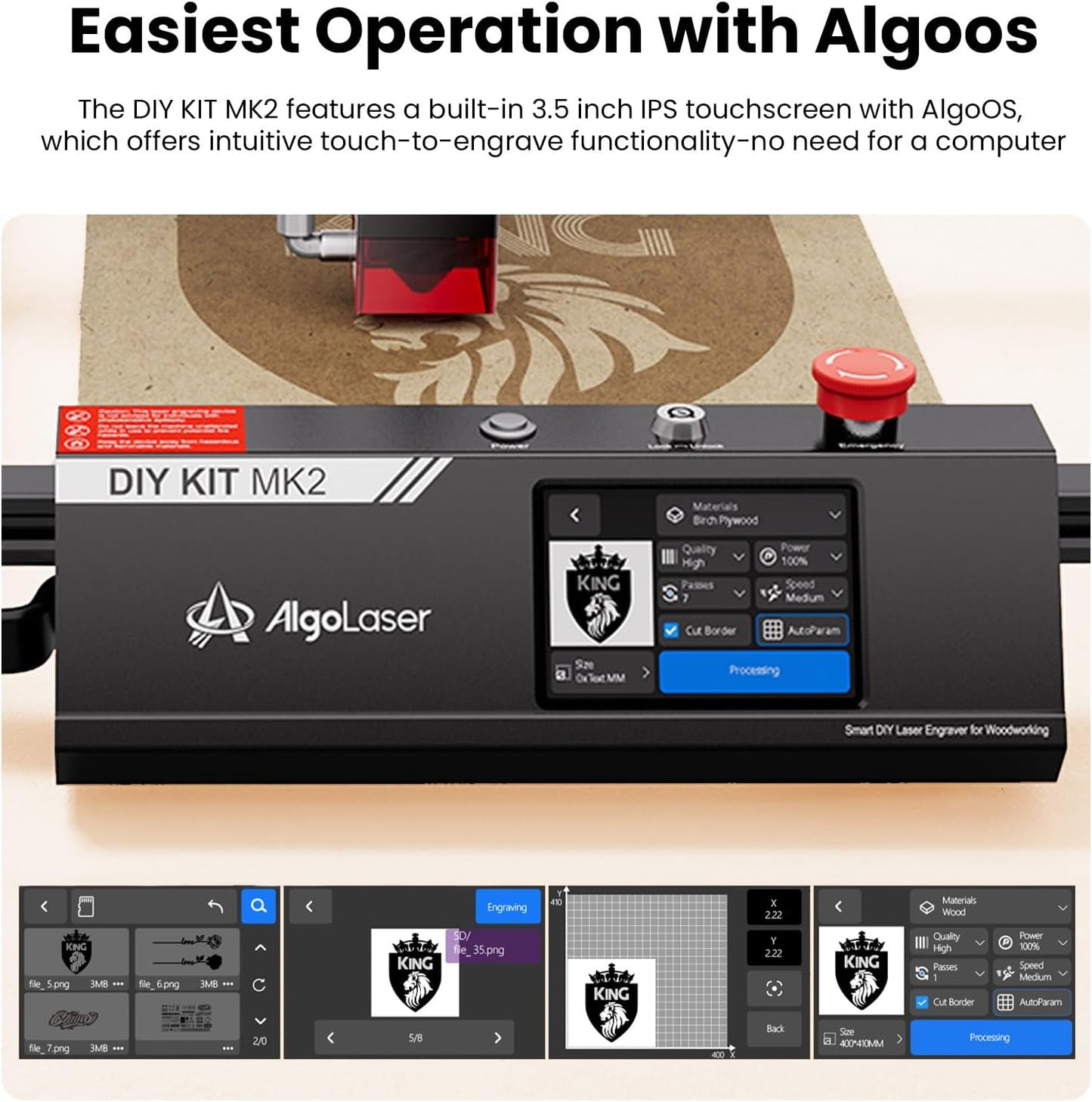 AlgoLaser DIY KIT MK2 Diode Laser Engraver 10W
