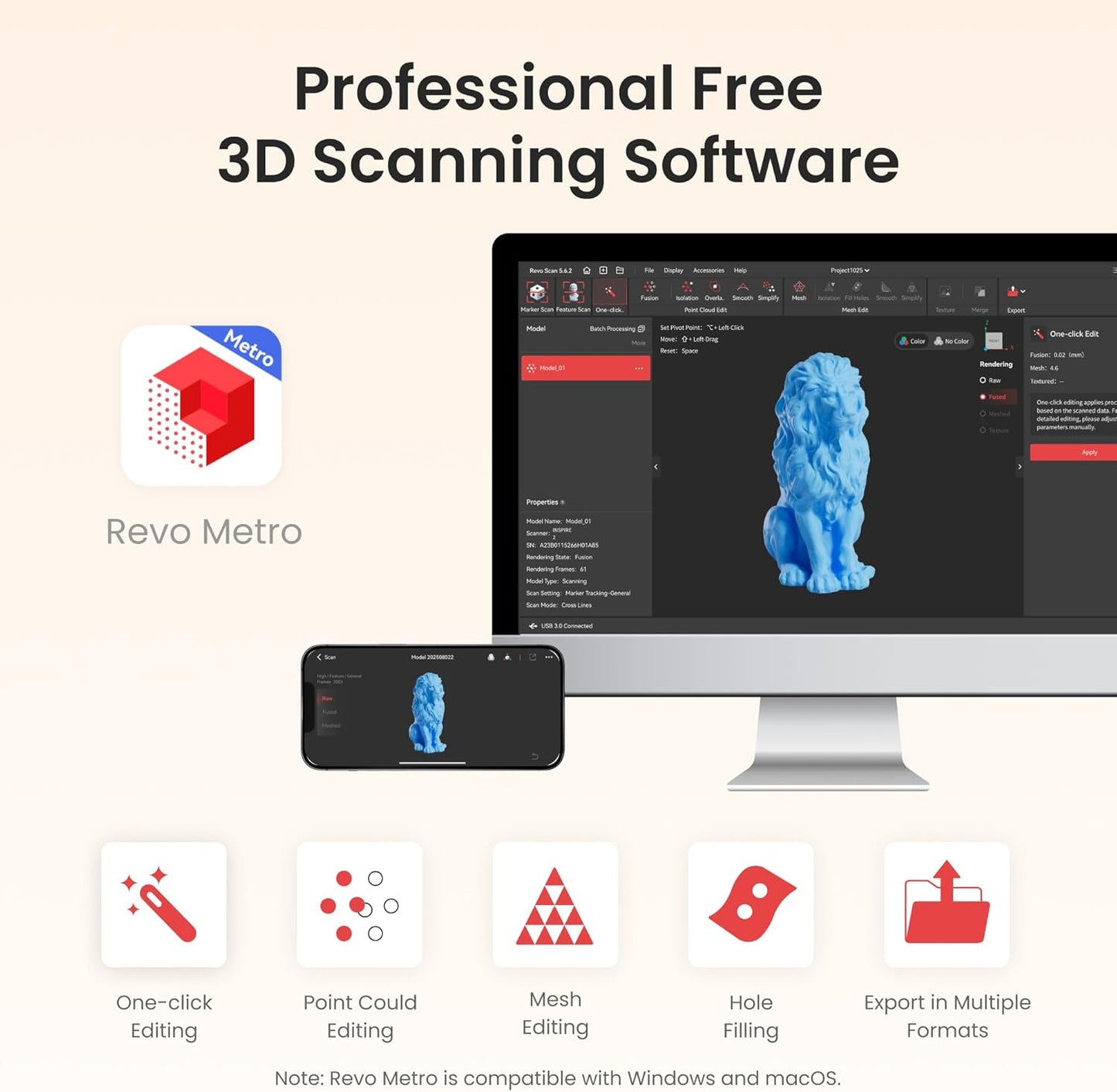 Revopoint INSPIRE 2 Standard 3D Scanner