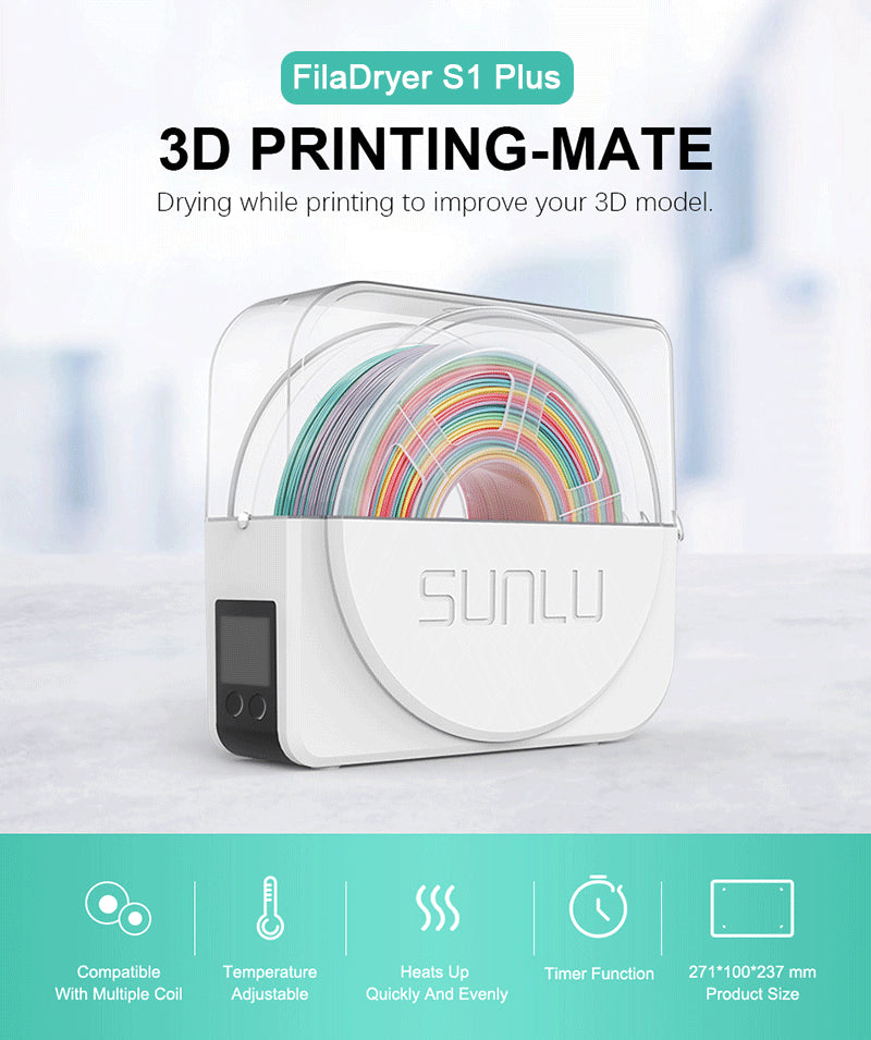 SUNLU S1 Plus ფილამენტის საშრობი