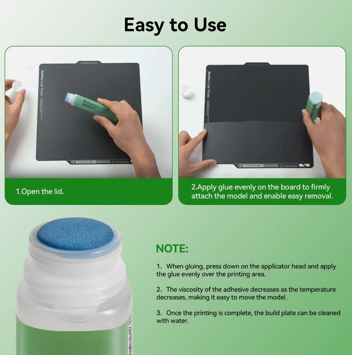 Liquid Glue for Build Plate