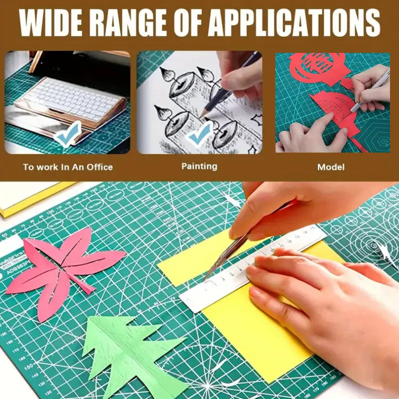 Durable A3 Cutting Mat 0.9mm Thick - Perfect for Sewing, Paper Crafts & Art Projects - Ideal Office & School Supply for Crafters & Hobbyists